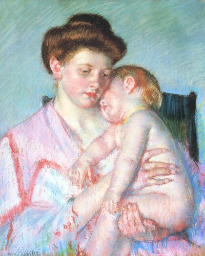 Bebé dormido de Mary Cassatt